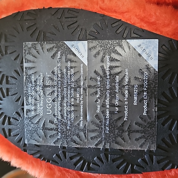 RESERVED JK NWT UGG Plush Fluff Yeah Platform/Slingback Sandles Tangerine Orange - Picture 9 of 12